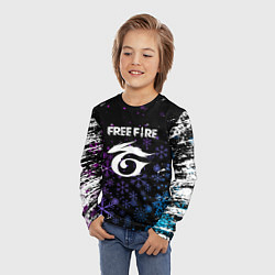 Лонгслив детский Free Fire новогодний, цвет: 3D-принт — фото 2