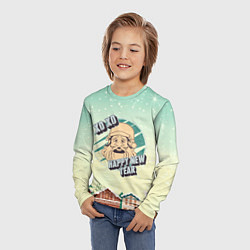 Лонгслив детский !Хо Хо!, цвет: 3D-принт — фото 2