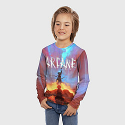 Лонгслив детский JINX ARCANE LOL LEAGUE OF LEGENDS, цвет: 3D-принт — фото 2