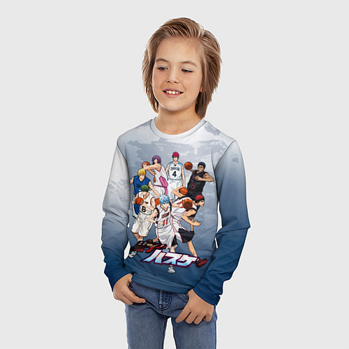 Детский лонгслив Kuroko no Basket Баскетбол Куроко / 3D-принт – фото 3