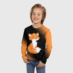 Лонгслив детский FOX - Градиент, цвет: 3D-принт — фото 2