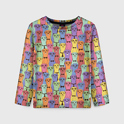 Лонгслив детский Красочные Сурикаты, цвет: 3D-принт