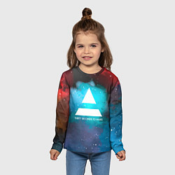 Лонгслив детский 30 Seconds to Mars: Звездное небо, цвет: 3D-принт — фото 2