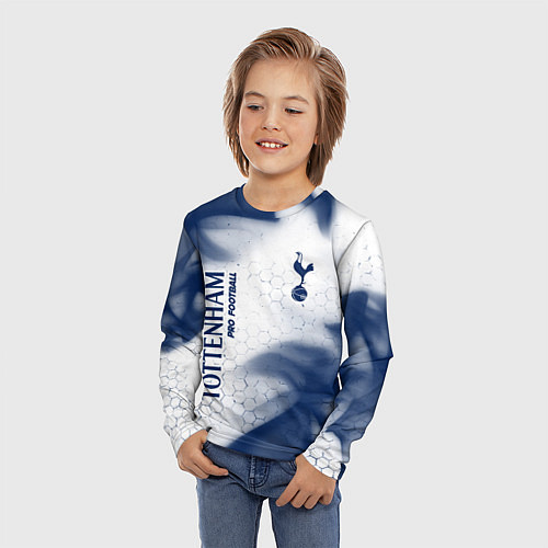 Детский лонгслив TOTTENHAM HOTSPUR Pro Football - Пламя / 3D-принт – фото 3