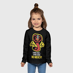 Лонгслив детский Cobra Kai - No mercy!, цвет: 3D-принт — фото 2