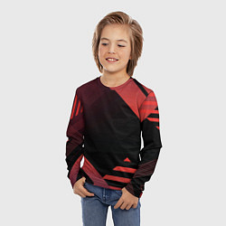 Лонгслив детский Спортивная геометрияgeometry, цвет: 3D-принт — фото 2