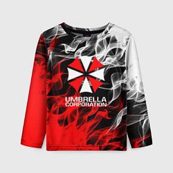 Лонгслив детский Umbrella Corporation Fire, цвет: 3D-принт