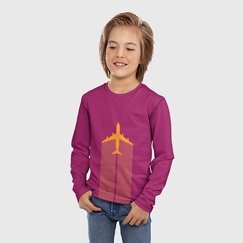 Детский лонгслив В Пурпурном Небе / 3D-принт – фото 3