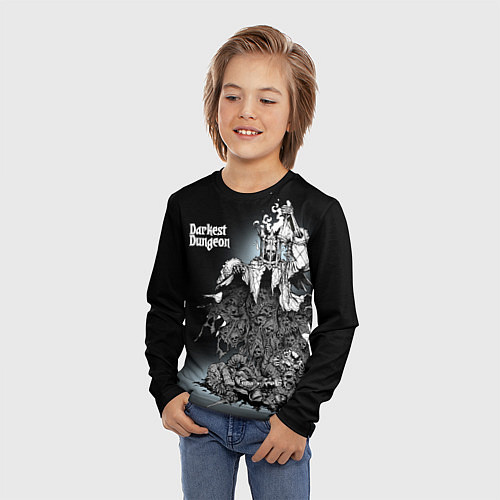 Детский лонгслив Darkest Dungeon: skulls / 3D-принт – фото 3