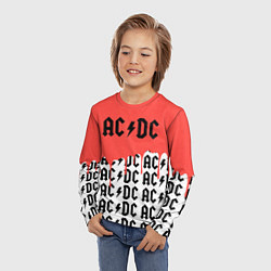 Лонгслив детский Ac dc rock, цвет: 3D-принт — фото 2