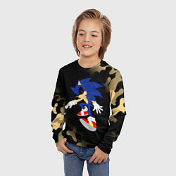 Лонгслив детский SONIC EXE Камуфляж, цвет: 3D-принт — фото 2