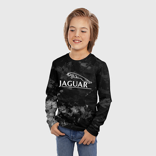 Детский лонгслив Ягуар , Jaguar / 3D-принт – фото 3