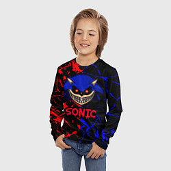 Лонгслив детский SONIC EXE DARK SONIC, цвет: 3D-принт — фото 2