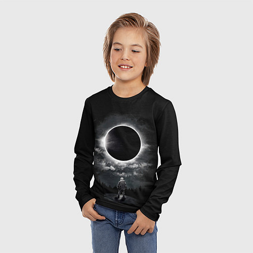 Детский лонгслив Затмение Eclipse / 3D-принт – фото 3