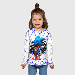 Лонгслив детский СОНИК EXE ТЕМНЫЙ СОНИК, цвет: 3D-принт — фото 2