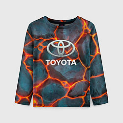 Лонгслив детский Toyota Вулкан из плит, цвет: 3D-принт