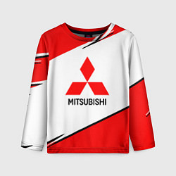 Лонгслив детский Mitsubishi Logo Geometry, цвет: 3D-принт