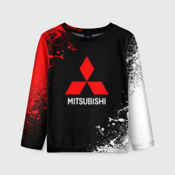 Лонгслив детский Mitsubishi брызги красок, цвет: 3D-принт