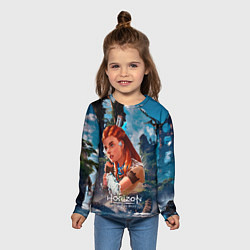 Лонгслив детский Aloy Horizon, цвет: 3D-принт — фото 2