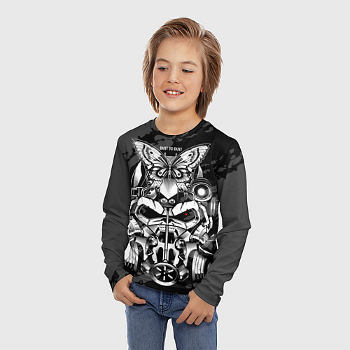 Детский лонгслив Power ArmorFallout / 3D-принт – фото 3