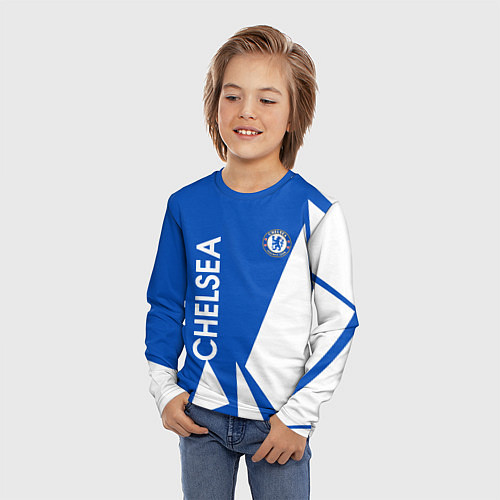 Детский лонгслив Челси спорт / 3D-принт – фото 3