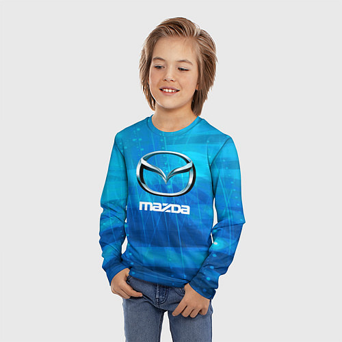 Детский лонгслив Mazda мазда / 3D-принт – фото 3