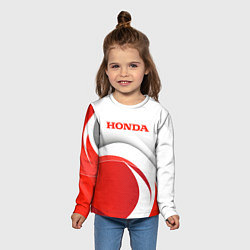 Лонгслив детский Хонда HONDA, цвет: 3D-принт — фото 2
