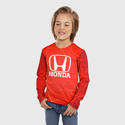 Лонгслив детский Honda хонда, цвет: 3D-принт — фото 2