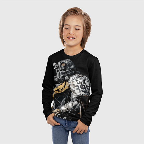 Детский лонгслив Fallout: Arch Dornan / 3D-принт – фото 3