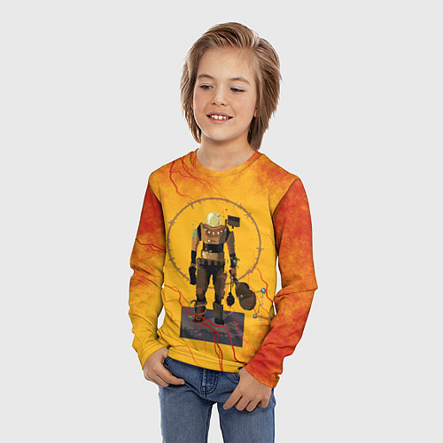 Детский лонгслив Командо с гитарой / 3D-принт – фото 3