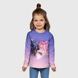 Лонгслив детский Красавица и дракон heart, цвет: 3D-принт — фото 2