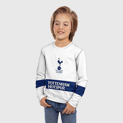 Детский лонгслив Tottenham Тоттенхэм / 3D-принт – фото 3