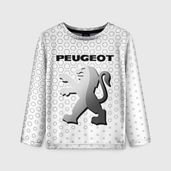Лонгслив детский PEUGEOT Соты, цвет: 3D-принт