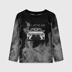 Лонгслив детский Lexus лексус огонь, цвет: 3D-принт