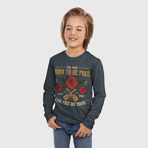 Детский лонгслив HARD MUSIC / 3D-принт – фото 3