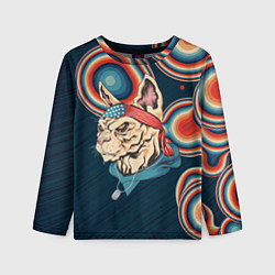 Лонгслив детский Кот-комикадзе, цвет: 3D-принт