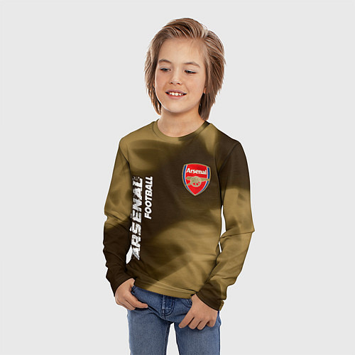 Детский лонгслив АРСЕНАЛ Arsenal Football Огонь / 3D-принт – фото 3