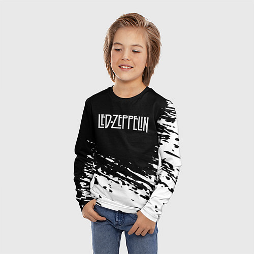 Детский лонгслив LED ZEPPELIN ЛЕД ЗЕППЕЛИН / 3D-принт – фото 3
