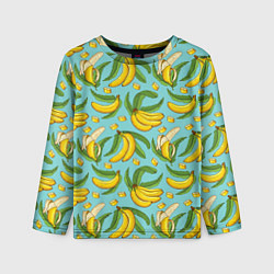 Лонгслив детский Banana pattern Summer Fashion 2022, цвет: 3D-принт