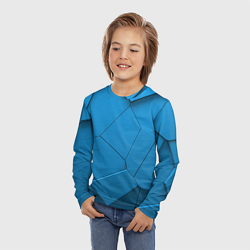 Детский лонгслив 3д геометрия / 3D-принт – фото 3