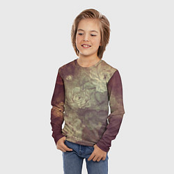 Лонгслив детский Цветы картина маслом, цвет: 3D-принт — фото 2