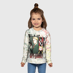 Лонгслив детский Семья шпиона кляксы, цвет: 3D-принт — фото 2