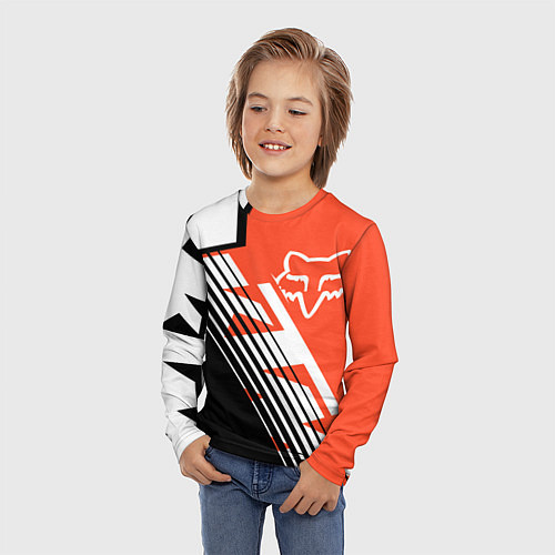 Детский лонгслив FOX X KTM Сollaboration / 3D-принт – фото 3