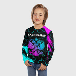 Лонгслив детский Александр Россия, цвет: 3D-принт — фото 2