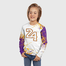 Лонгслив детский Коби Брайант Lakers 24, цвет: 3D-принт — фото 2