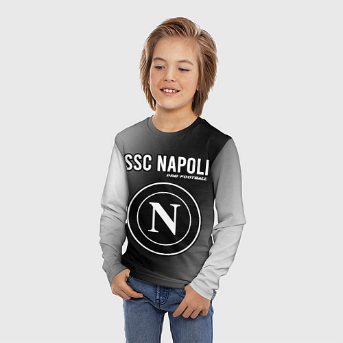 Детский лонгслив SSC NAPOLI Pro Football / 3D-принт – фото 3