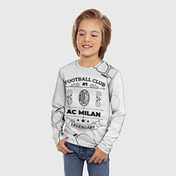 Лонгслив детский AC Milan Football Club Number 1 Legendary, цвет: 3D-принт — фото 2