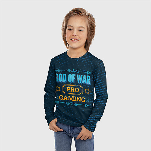 Детский лонгслив Игра God of War: PRO Gaming / 3D-принт – фото 3