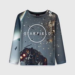 Детский лонгслив Космический бой в Starfield