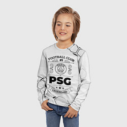 Лонгслив детский PSG Football Club Number 1 Legendary, цвет: 3D-принт — фото 2